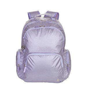 Mochila Sestini 2 Compartimentos Paul Frank Metálico Lilás