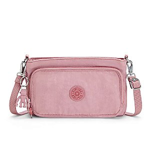 Bolsa Transversal Kipling Myrte Lavender Blush Rosa Viajante Moderno