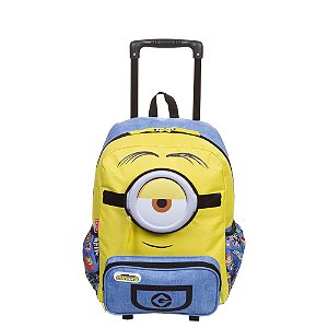 Mochila Sestini Com Rodinhas Minions X Amarelo