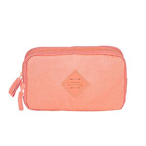 Estojo Sestini Especial 3 Compartimentos Metálico Rosa