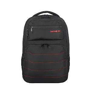 Mochila Samsonite Acceleration Stark Preto e Vermelho