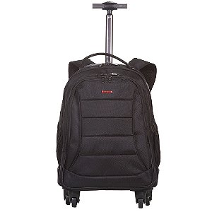 Mochila Sestini Com Carrinho 2 em 1 Web 3.0 Plus Preto