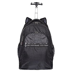 Mochila Sestini Com Carrinho 2 em 1 Paul Frank 21T03 Preto