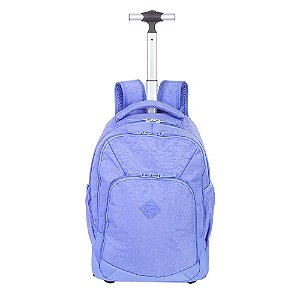Mochila Sestini Com Carrinho Rolling Crinkle 28 Litros Lilás