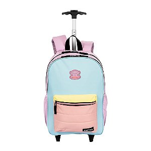 Mochila Sestini Com Carrinho Paul Frank Authentic Color Fun