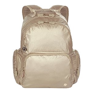 Mochila Sestini 2 Compartimentos Paul Frank Light Gold Bege