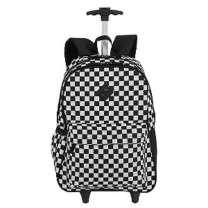 Mochila Sestini Com Rodinhas Externo Rolling Grande Xadrez