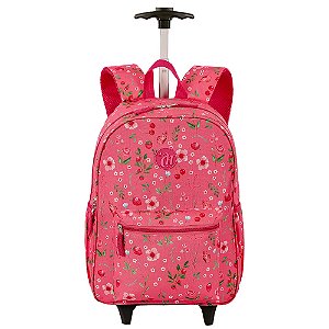 Mochila Sestini Com Carrinho Capricho Student Picnic Rosa