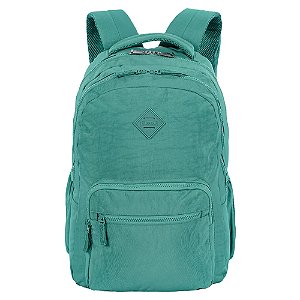 Mochila Sestini 2 Compartimentos College Crinkle 3 Verde