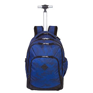 Mochila Carrinho Sestini 2 Compartimentos Rolling Azul