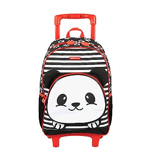 Mochila Sestini de Rodinhas Média Kids Panda 4 Colorido