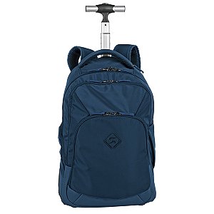Mochila Sestini com Rodinhas Rollingg 2 Azul Oceano