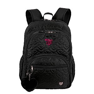 Mochila Sestini Grande 2 Compartimentos Capricho Crush Preto