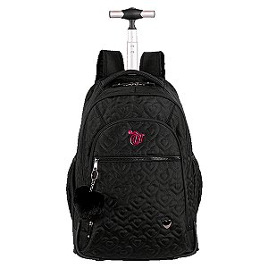 Mochila Sestini Carrinho Grande Capricho Crush Preto
