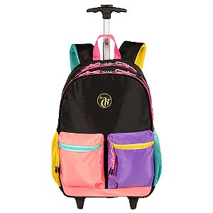 Mochila com Carrinho Sestini Externo Capricho Contrast Rosa