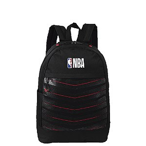 Mochila Sestini G Nba Basics Unissex Vermelho e Preto