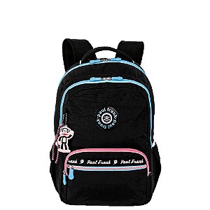 Mochila Sestini 2 Comp Paul Frank Fun Unissex Preto