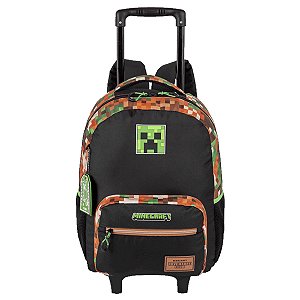 Mochila com Carrinho Sestini Minecraft X Outdoors Preto
