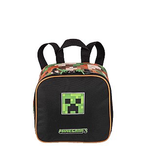 Lancheira Sestini Grande Minecraft X Outdoors Preto