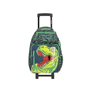 Mochila com Carrinho Xtrem New Run 4xt Dino Verde