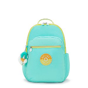 Mochila Kipling Seoul Poppy Aqua C Feminina Verde