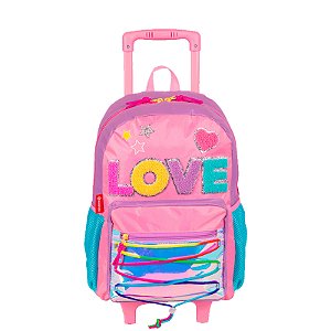 Mochila Sestini G Colors Girls Colorido Love 19 Litros Rosa