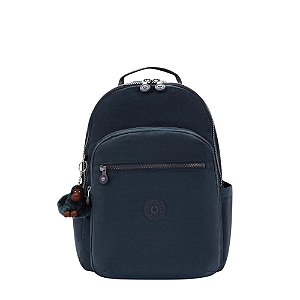 Mochila Kipling Seoul College Extra True Blue Tonal Azul