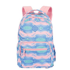 Mochila Sestini 2 Compartimentos College 3 Mística Rosa