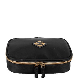 Estojo Sestini Box Nailon Neogold Unissex Ouro e Preto