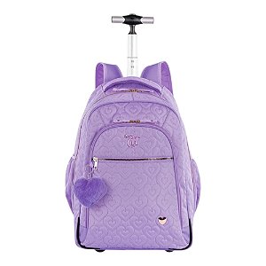 Mochila com Carrinho Sestini G Capricho Crush Feminino Lilás