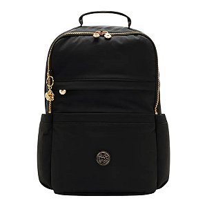 Mochila Kipling Biana Blush Gold Blck Feminino Preto