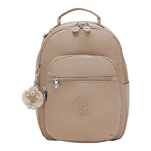 Mochila Kipling Seoul S Tan Beige Feminino Bege