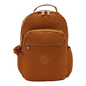 Mochila Kipling Seoul Lap Stylish Mokka Feminino Marrom