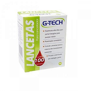 LANCETA G-TECH 30G CX C/100 UN