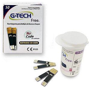 KIT MEDIDOR DE GLICOSE FREE 1 COMPLETO G-TECH - ORTHOLOC