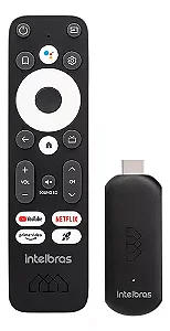 Smart Tv Stick Full Hd Intelbras Cor Preto Tipo de controle remoto Padrão