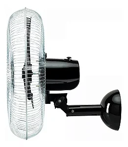 Ventilador de parede Ventisol New 60cm com 3 pás de Plástico preto estrutura new cromado, 60cm de diâmetro 127V