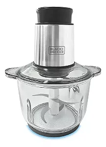 Processador de Alimentos em Inox Black Decker Modelo MP300G Tigela de Vidro 110V 2L