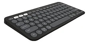 Teclado sem fio Logitech Pebble Keys 2 K380s - Grafite