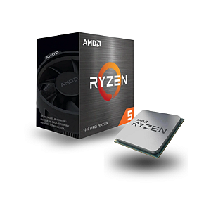 Processador AMD Ryzen 5 5500 3.6GHz 4.2GHz Max Turbo Cache 16MB AM4 Sem Vídeo