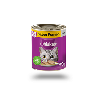 Ração Úmida Whiskas Patê Frango 290g para Gatos