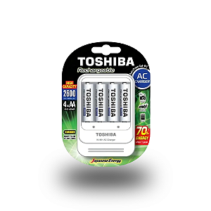 Carregador De Pilhas Aa/aaa Tnhc-6gae4 C/4 Pilhas Aa 2600mah
