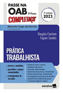 Livro Passe Na Oab 2  Fase Completaco  - Pratica Trabalhista - Caetano - Saraiva