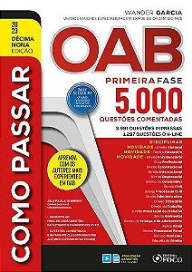 Livro Como Passar Na Oab Primeira Fase 5.000 Questoes Comentadas - Garcia