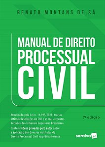 Livro Manual de Direito Processual Civil - Sa