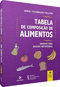 Livro Tabela de Composição de Alimentos - Philippi - Manole