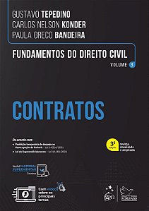 Livro Fundamentos do Direito Civil: Contratos  Vol. 3 Tepedino