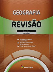 Livro Caderno de Revisao - Geografia - Volume Unico - Editora Moderna