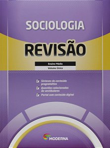 Livro Caderno de Revisao - Sociologia - Volume Unico - Editora Moderna