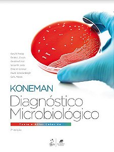 Livro Diagnóstico Microbiológico Texto e Atlas Colorido Koneman